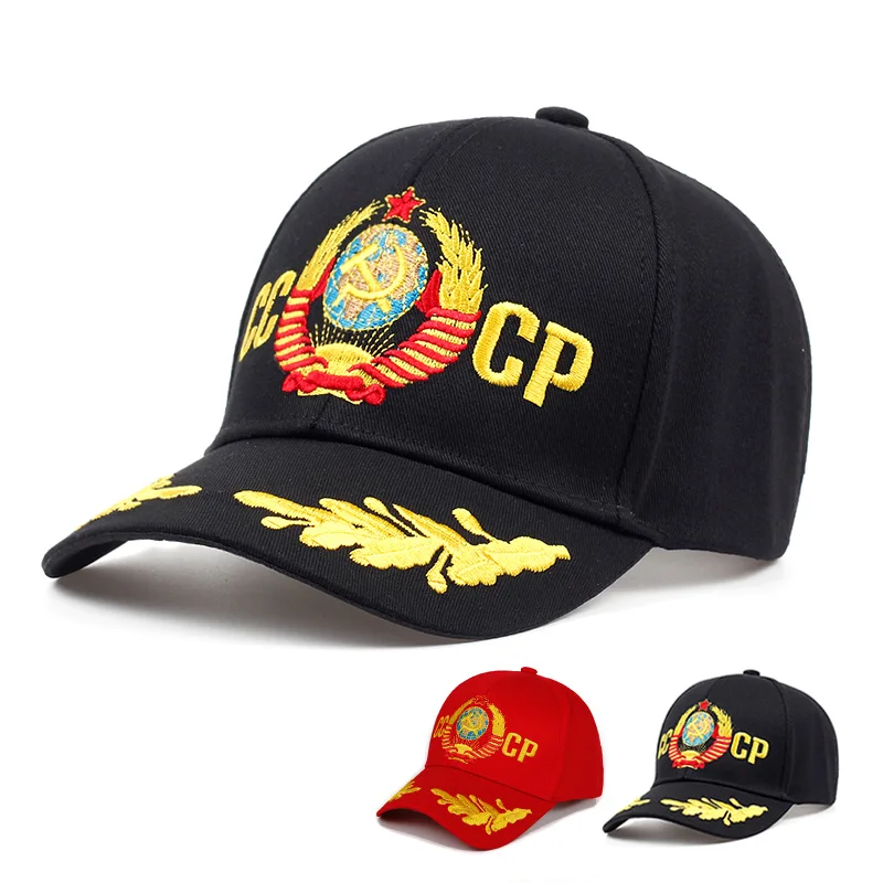 CCCP 야구 모자, 조정 가능한 코튼 CCCP 자수 스냅백 모자, 패션 스포츠 모자, 남성 도매