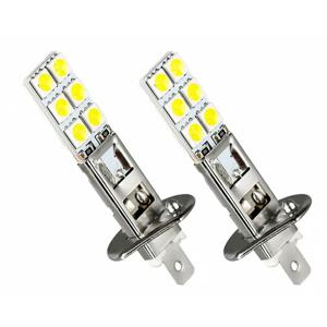 H1 LED 전구 5050, 12SMD 6000K 슈퍼 화이트 헤드라이트 전구 키트, 안개 주행등 램프, 12V 범용 교체 부품, 2 개 신제품