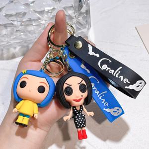 Coraline & the Secret 문짝 영화 액션 피규어 인형 모델, 귀여운 인형, PVC 열쇠 고리 장식, 열쇠 고리 펜던트, 어린이 장난감