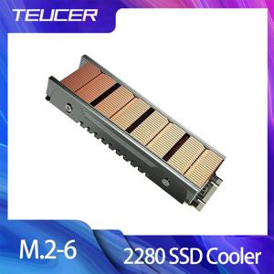 TEUCER 알루미늄 M.2 SSD 라디에이터 냉각 조끼, M.2 NVME 방열판 2280 SSD 쿨러