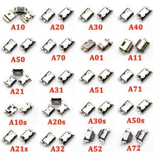 USB 충전 포트 도크 커넥터, 삼성 A20, A30, A50, A70, A51, A21s, A01, A30s, A20s, A50s, A11, A21, A31, A52, A02s, A32 용 충전기, 100 개