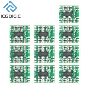 미니어처 미니 디지털 오디오 앰프 보드, 클래스 D 스피커 모듈, USB 전원 공급 장치, 2.5 5V, 2.5-5V, 2x3W, PAM8403, 10 개