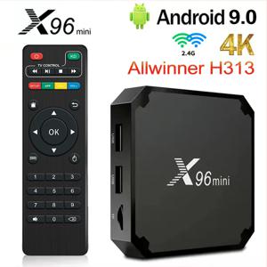 글로벌 버전 TV Box X96 Mini 4K HDR HDMI 호환 WiFi 수신기 Amlogic S905W Android 9 1GB2GB RAM 8GB 16GB ROM 셋업 박스