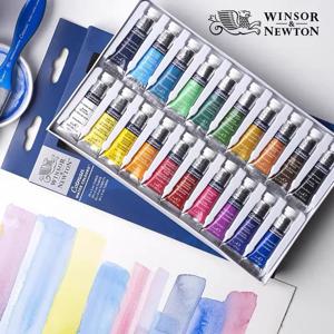 Winsor & Newton 코트맨 수채화 페인트 세트, 10/20 색상, 높은 투명도, 뛰어난 광견뢰도 제공, 5ml (0.17 oz) 튜브