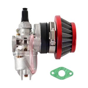 Carburetor Carb Carby + Steel 44mm 에어 필터 + 스택 47cc 49cc 미니 모토 먼지 포켓 바이크 ATV 쿼드 고 카트 미니 모토