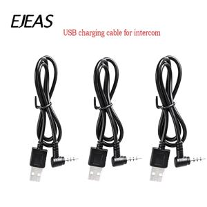 EJEAS V6 V4 V4C V6C V6 Pro FBIM 데이터 충전 케이블, 헬멧 인터콤 액세서리, USB 충전 케이블, 3.5mm