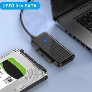 USB-SATA 어댑터 변환기 케이블, USB 3.0 2.0-SATA 변환기, 2.5 인치 SSD HDD 하드 드라이브용 외부 어댑터 액세서리