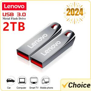 레노버 메탈 플래시 드라이브 메모리, PC용 방수 USB 스틱, 고속 OTG 펜 드라이브, 2TB USB 3.0, 1TB, 512GB, 256GB, 128GB, 64GB, 32GB