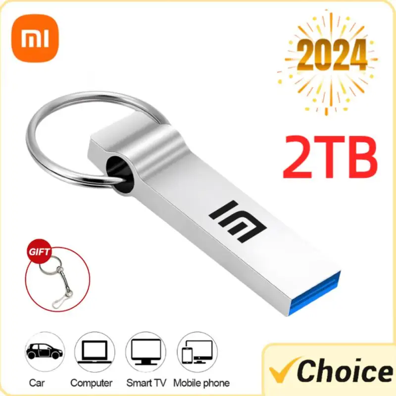 샤오미 2TB USB 드라이브, 1TB 고속 펜 드라이브, USB 3.0 메모리 스틱, 512GB 방수 펜 드라이브, 금속 USB 디스크 메모리 스틱