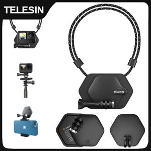 TELESIN-마그네틱 액션 카메라 퀵 릴리스 브래킷, Gopro 액세서리, GoPro Hero Insta 360 DJI 휴대폰용 릴리스 브래킷