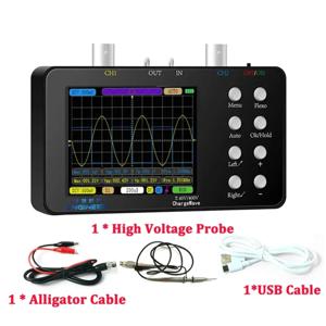 듀얼 채널 디지털 핸드헬드 오실로스코프, PWM 50M, 10Mhz 샘플링 속도 2.5KSa/S 아날로그 대역폭, 전자 수리 도구용