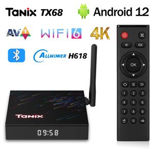 Tanix TV 셋톱 박스, 안드로이드 12 올위너 H618, 2GB, 4GB RAM, 16GB, 32GB, 64GB, BT AVI, 3D 2.4G 및 5G 와이파이, 4K HDR 미디어 플레이어, TX68