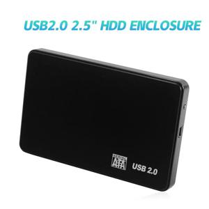 USB 2.0 HDD 외장 하드 드라이브 케이스 2.5 인치 플라스틱 SATA 인클로저 SSD 고속 전송 지원 창 Mac 안드로이드