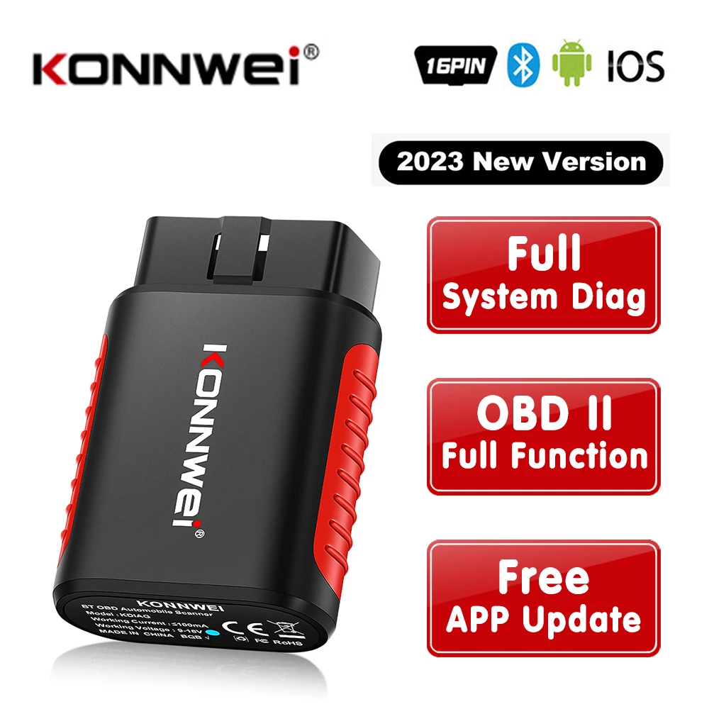 KONNWEI KDIAG MINI 2023 전체 시스템 자동 스캐너 재설정 SAS EPB 서비스 ECU 프로그래머 OBD OBD2 자동차 진단 도구 pk Thinkdiag