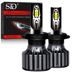 자동차 키트 터보 안개등 LED 캔버스 전구 3570 CSP, 30000LM, H1, H4, H7, H8, H11, 9005, HB3, 9006, HB4, 9012, Hir2, 9008, H13