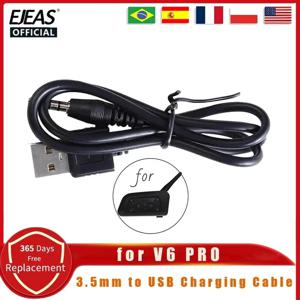 EJEAS V6 PRO 3.5mm 잭-USB 충전 케이블, Vnetphone V6/V4PRO 오토바이 헬멧 인터콤 블루투스 헤드셋 액세서리