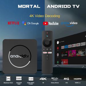 Android13 TV Box Netflix 4K Ultra HD Allwinner H313 Google 인증 Dolby Vision HDR10+2G16G 듀얼 Wifi 스트리밍 미디어 장치 Q1