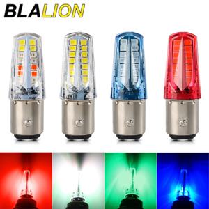 BLALION 차량용 LED 전구, 흐르는 스트로브 램프, 방향 지시등, 브레이크등, 경고등, 방수 조명, 12V, 32SMD, 1157, BAY15D, 2 개