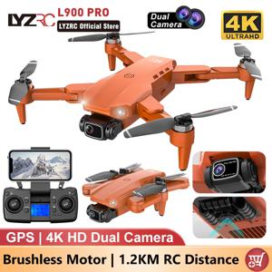 LYZRC L900 프로 GPS 드론, 4K 전문 HD 듀얼 카메라, 5G 와이파이, 브러시리스 모터, FPV 쿼드콥터, 접이식 항공 사진 드론