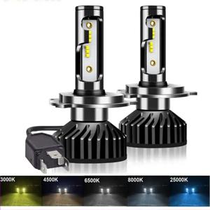 자동차 1860 CSP 칩용 LED 헤드라이트 전구, H4 LED, H7, 3000K, 12V, 80W, 12000LM, H1, H8, H11, H9, HB3, 9005, 9006 9012