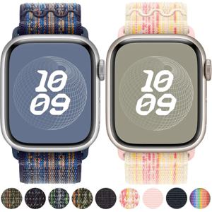 애플 워치 밴드용 나일론 스포츠 스트랩, 나이키 한국 팔찌, iwatch 시리즈 9, 8, se, 7 울트라 2, 45mm, 41mm, 44mm, 49mm, 40mm, 42mm, 44mm