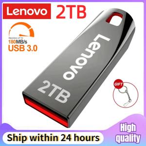 정품 레노버 메탈 USB 플래시 드라이브, USB U 디스크 플래시 드라이브, 고속 펜드라이브, 휴대용 USB 메모리 드라이브 액세서리, 2TB, 1TB