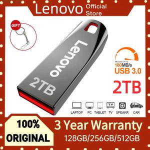 레노버 메탈 펜드라이브 고속 USB 3.0 플래시 드라이브, 휴대용 USB 드라이브, 방수 메모리, 플래시 디스크, 2TB, 1TB, 512GB, 256GB