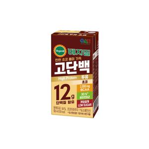 Vegemil Protein Soybean Milk Chocolate 190mlx48 Pack 베지밀 고단백두유 초코 190mlx48팩