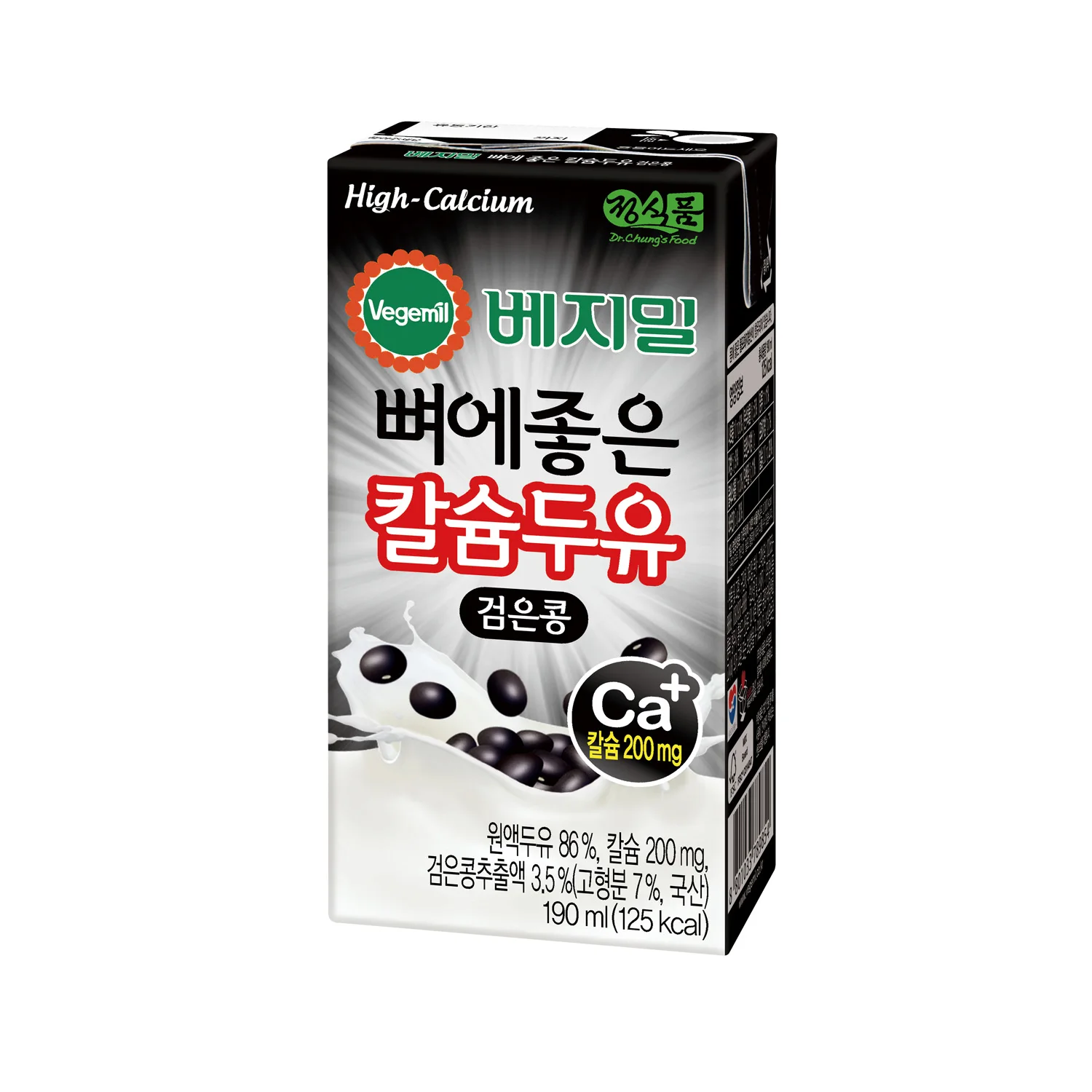 베지밀 뼈에좋은 칼슘 두유 검은콩 190mlx16팩