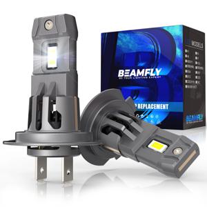 BEAMFLY LED 전구 캔버스 터보 Auxito 조명, 미니 헤드 라이트, H7 LED 자동차 헤드 라이트, CSP 6000K 화이트, 12V, 32000LM