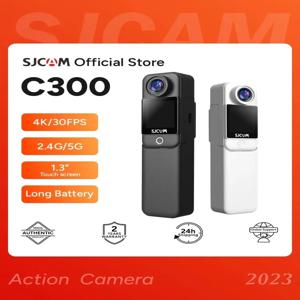 SJCAM C300 포켓 액션 카메라, 긴 배터리, 6 축 자이로 안정화, 5G 와이파이 원격 웹캠, 스포츠 DV 촬영 캠, 4K, 30FPS