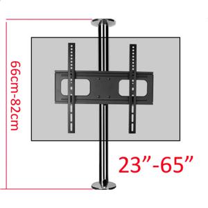 스테인레스 스틸 LCD TV 스탠드 마운트 브래킷, 파티션 벽 360 회전 높이 조절, 23 인치-65 인치, 66cm, 82cm, 70cm, 2019 DL-A10M-66 신제품