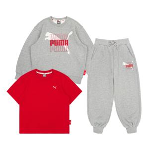 [KIDS]푸마 에센셜 3PCS 맨투맨 세트_PK43OS301_GR