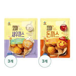 꼬마 돈까스 6봉_꼬마새우까스250gX3 + 꼬마돈까스400gX3