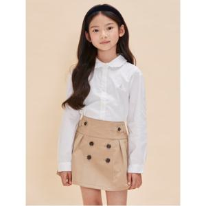 BEANPOLE KIDS 여아 프릴 칼라 포인트 옥스포드 셔츠  화이트 (BI4764G021) (BI4764G021)