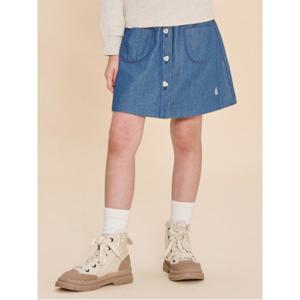 BEANPOLE KIDS 포켓 포인트 데님 치마 바지  블루 (BI4727G01P) (BI4727G01P)