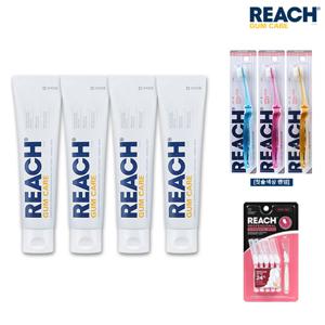 리치 검케어 잇몸 전문 치약 140g x4개 +센서티브 소프트 칫솔 x3개 + 치간칫솔 10입(MICRO TIGHT) x1개