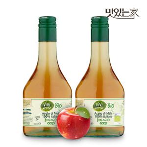 COOP 비비베르데 이탈리아 유기농 애플사이다비니거 천연발효 사과식초 500ml 2병 무첨가물 Non GMO