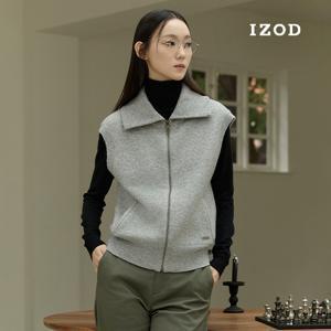 [최초최저가▼] IZOD 아이자드 24FW 울블렌드 집업 베스트 여성