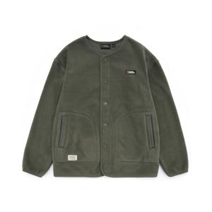 내셔널지오그래픽 K224UFJ980 키즈 가디건형 플리스 풀집업 LICHEN KHAKI