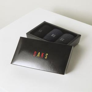 [닥스 액세서리] [[24FW]] DBSS4F005BK [남성중목3족] 남성 솔리드 골지 중목 3족세트