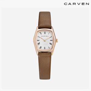 [까르벵] [까르벵] CARVEN WOMAN LEATHER WATCH CV649-RWH/BR