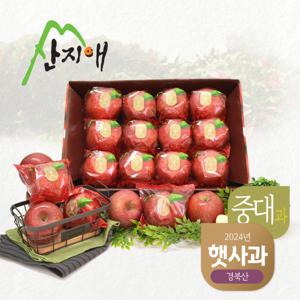 [2024년산]  씻어나온 햇사과 3kg 1box (중대과)