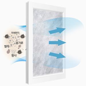 잘라쓰는 방충망 정전기필터_일반형 미세먼지 황사 벌레차단