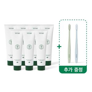 티타드 프레시 브레스 플러스 치약 180g 대용량 7개 + 칫솔 2개