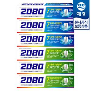 2080 컴플리트 액션 치약 120g x6개