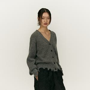 [한예슬착용] [최초가 248,000원]MOHAIR DISTROYED CARDIGAN (2colors)