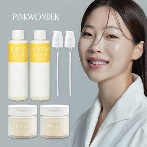 25%OFF/베스트셀러] 더블 호호바토너 세트 (호호바 토너+스프레이+비건퓨어패드 2세트)