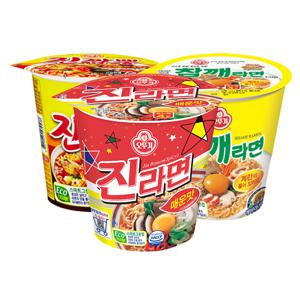 오뚜기 진라면 소컵 6입 + 참깨라면 소컵 6입 + 진짬뽕 소컵 6입