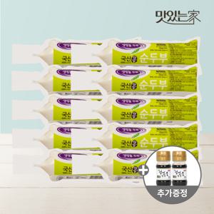 신앙촌 국산콩 순두부 350g 10모 미니간장2병